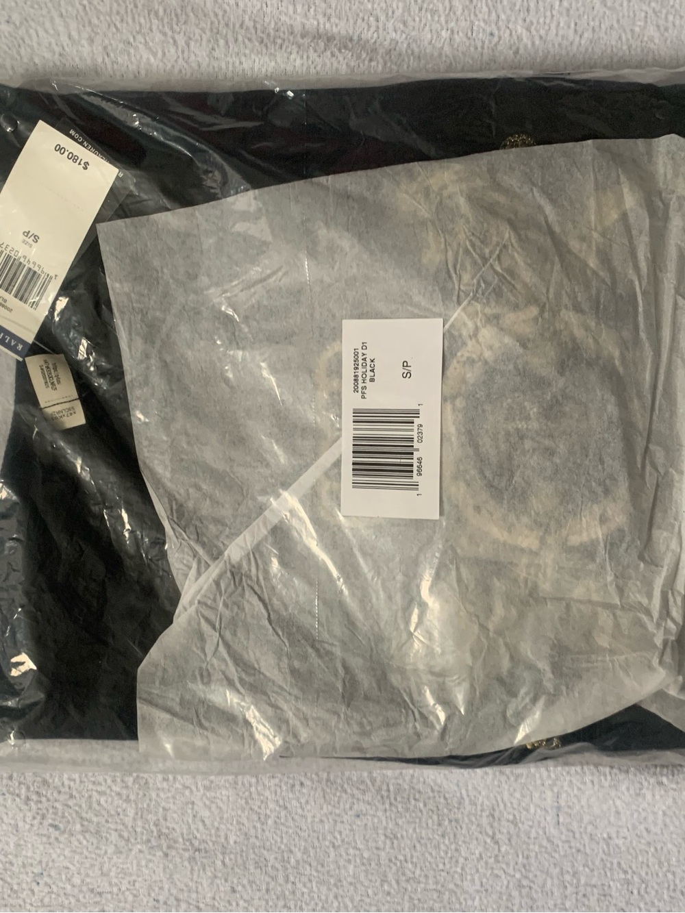 Ralph Lauren Black Crewneck Sweater with Gold Crest Embroidery - Picture 5 of 5